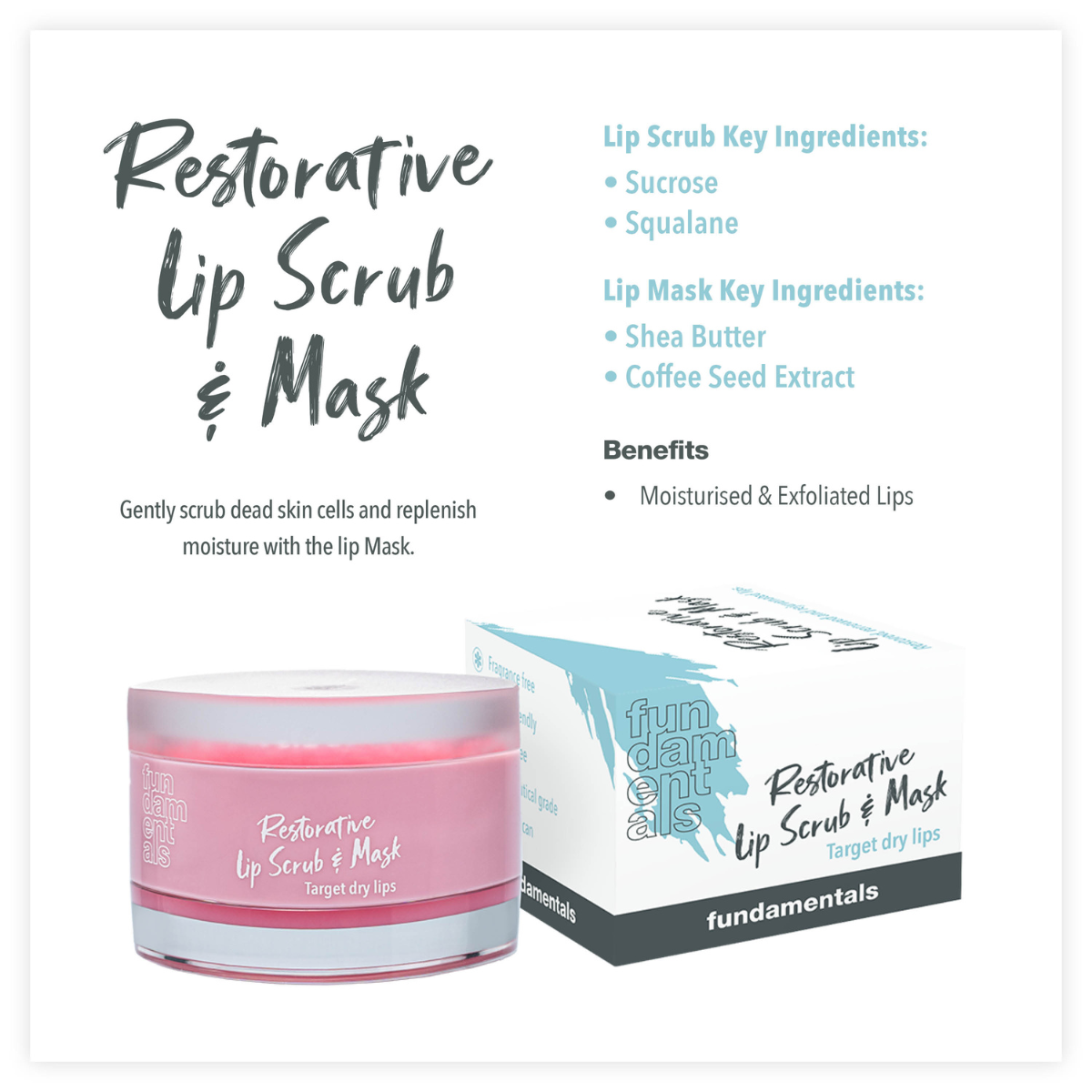 Fundamentals | Restorative Lip Scrub & Mask