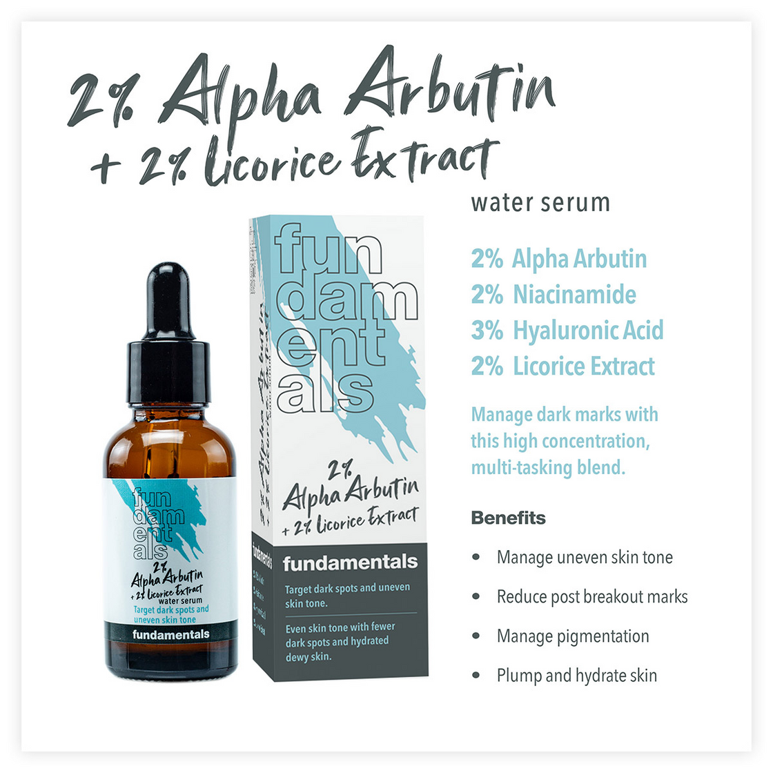 Fundamentals 2% Alpha Arbutin + 2% Licorice Extract