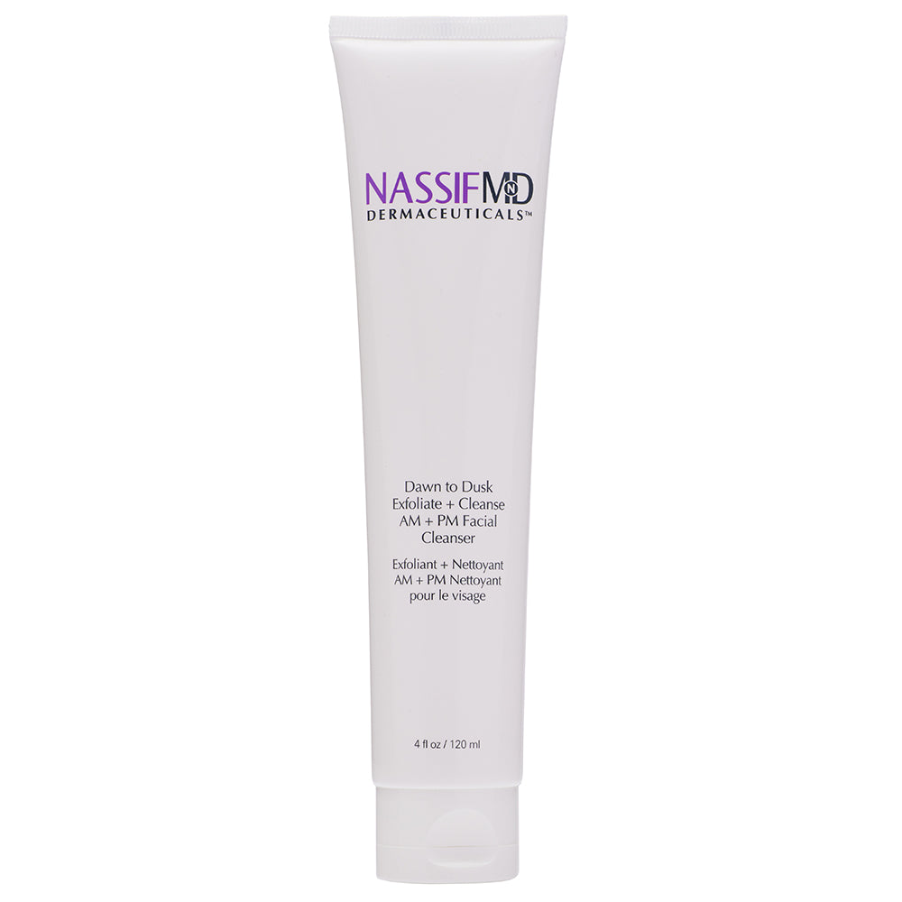 NassifMD | DAWN TO DUSK Exfoliate + Cleanse AM + PM Facial Cleanser