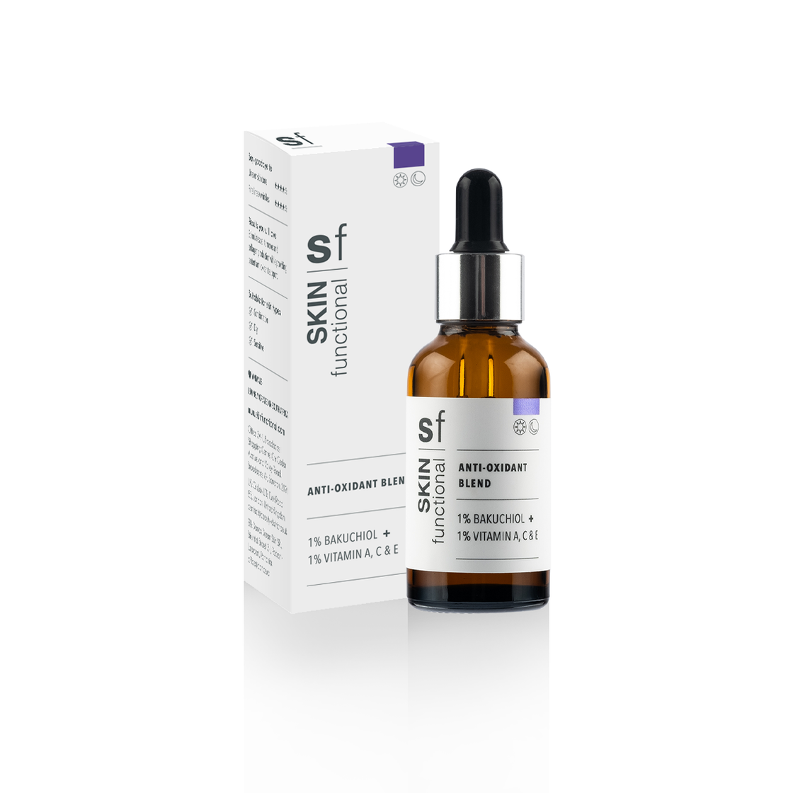 1% Bakuchiol + 1% Vitamin A,C,E
Anti-Oxidant Blend