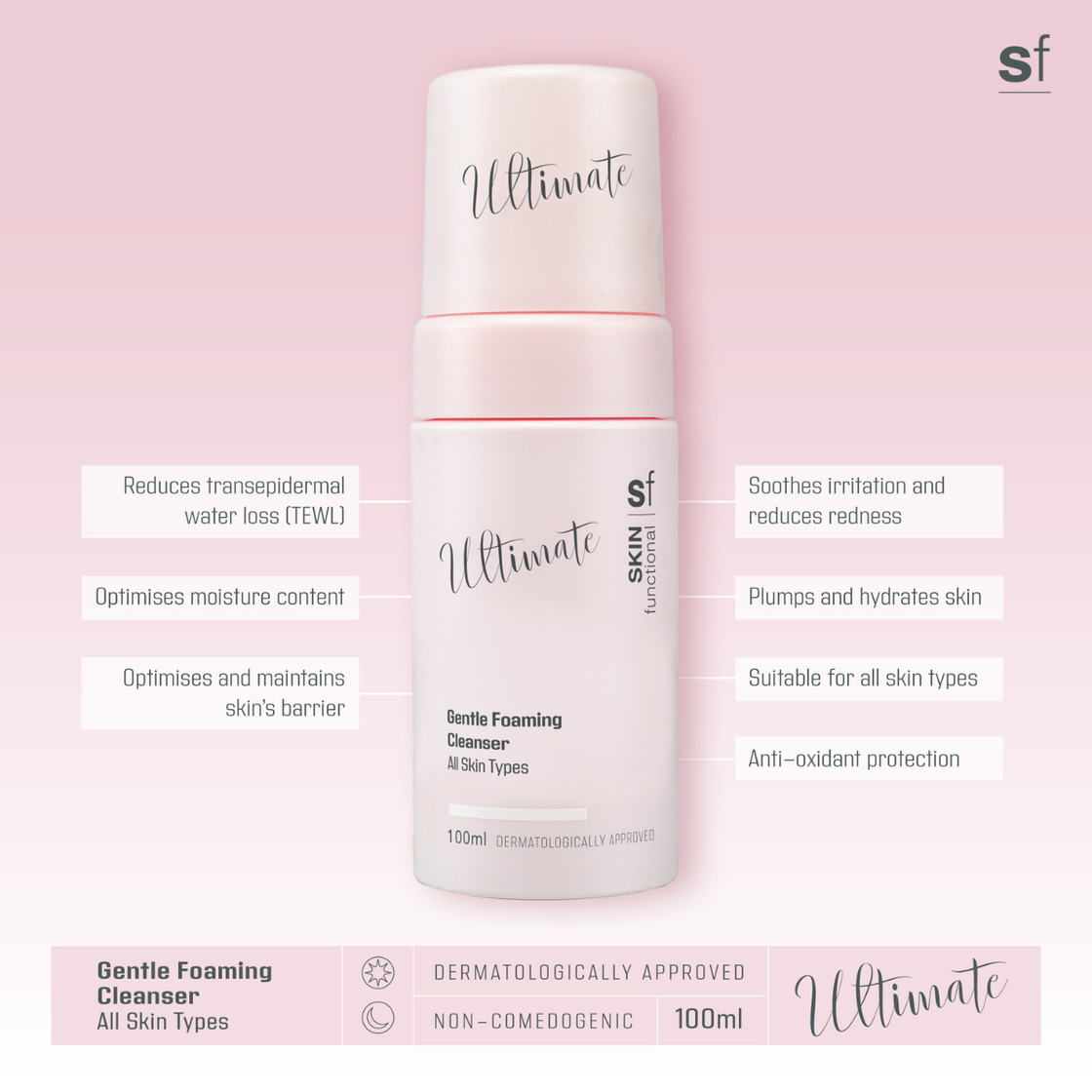 SKIN Functional | Ultimate Gentle Foaming Cleanser | All Skin Types