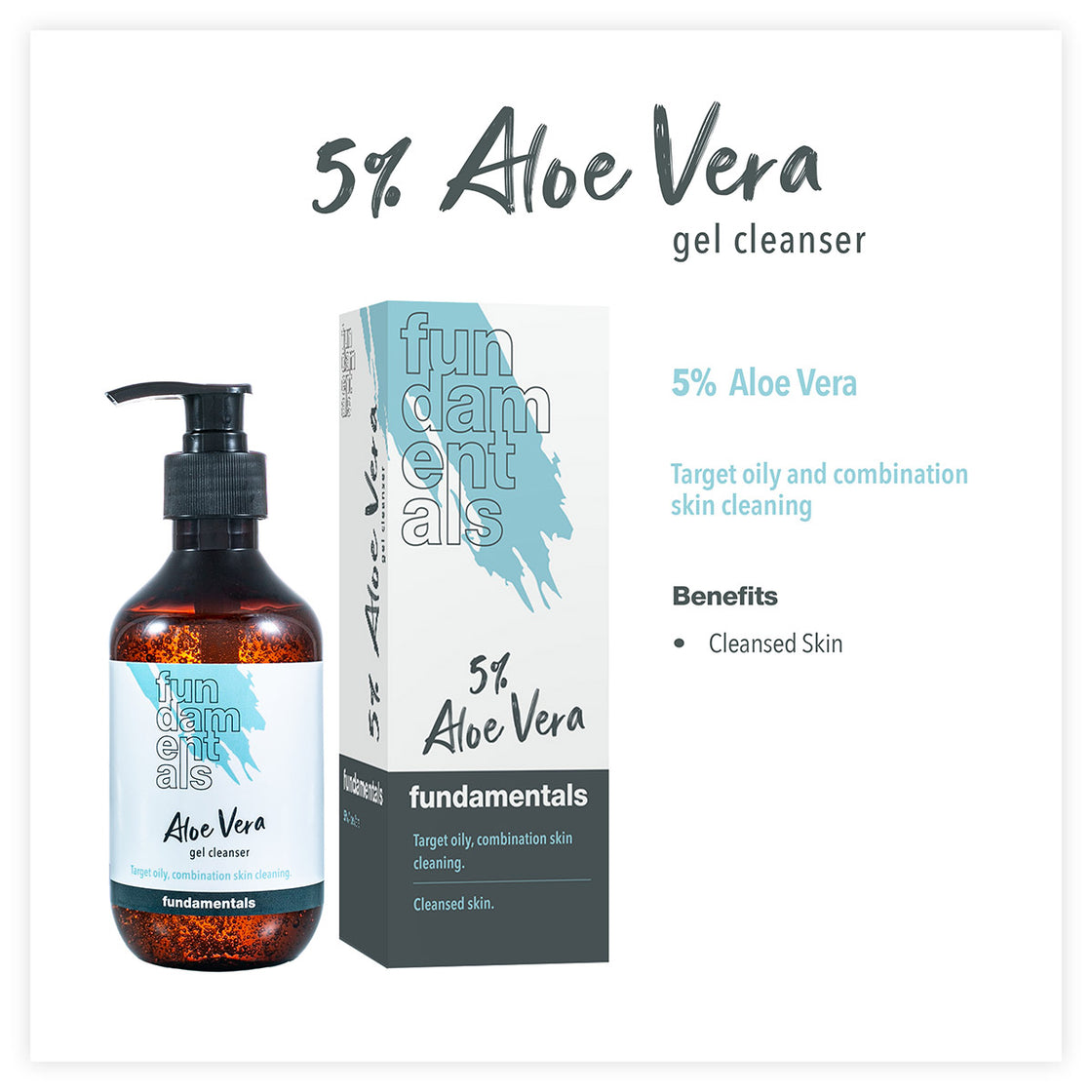 Fundamentals | Gel Cleanser with 5% Aloe Vera | Oily & Combination Skin Types