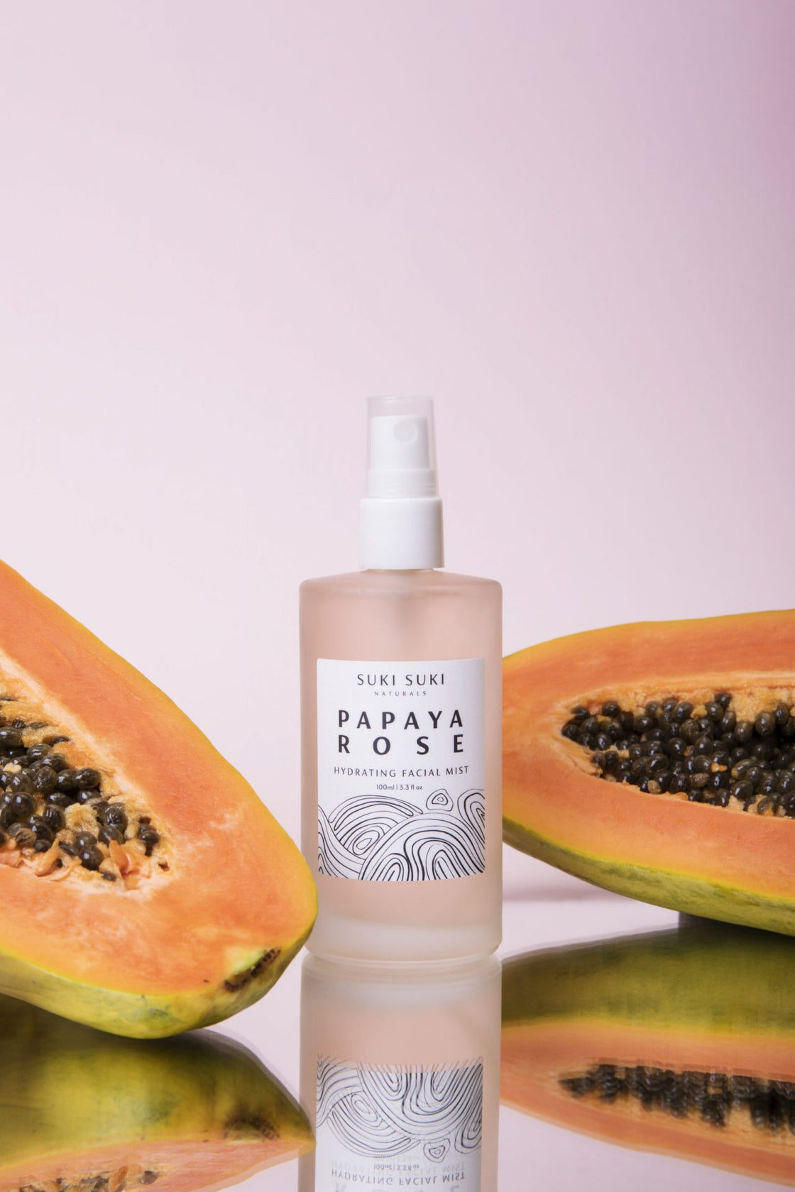 Suki Suki Naturals Papaya Rose Hydrating Facial Mist